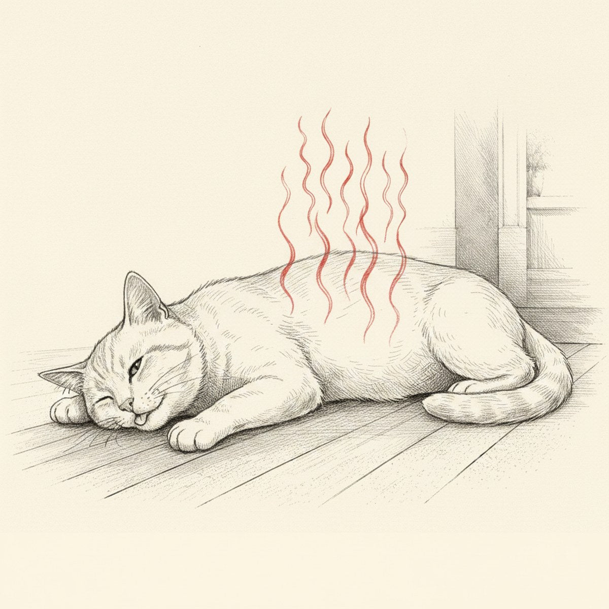 70% of your cat's cooling happens through CONTACT. Not air.